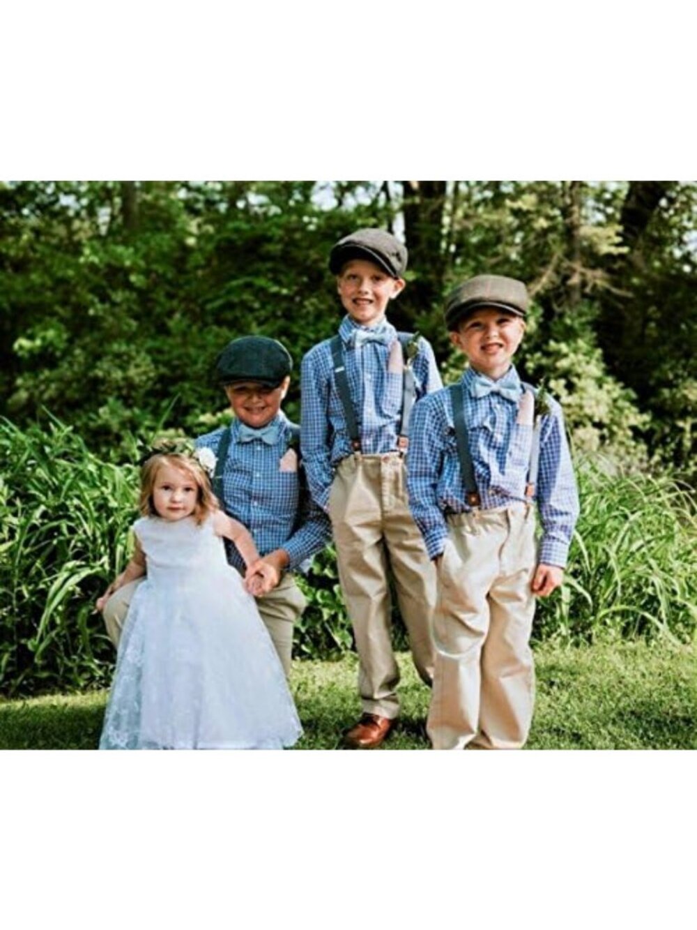 Lace A-Line Flower Girl Dress | Elegant Wedding Outfit | Perfect for Special - Picture 3 of 5